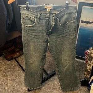 Madewell kick out crop jeans